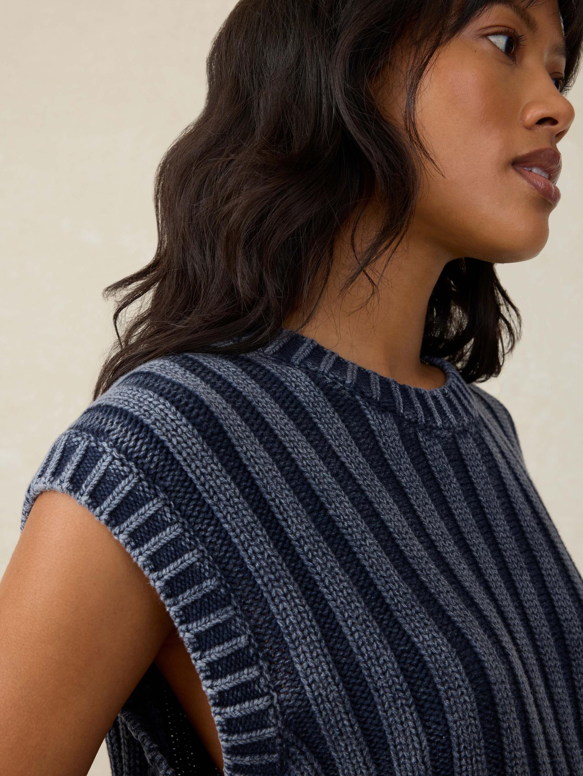 Sunwashed Sweater Vest - Navy Blazer Product Image