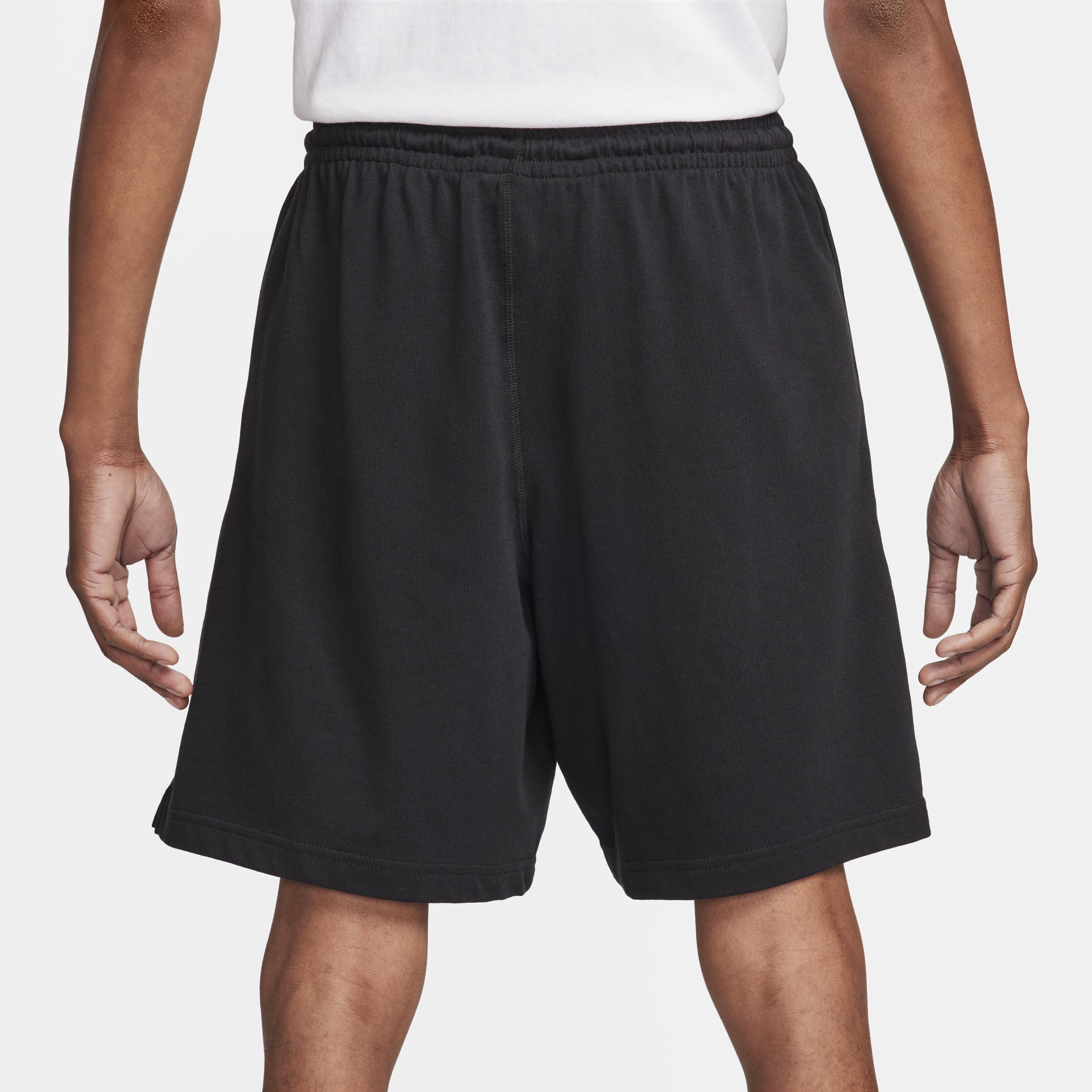 Big & Tall Nike Club Knit Shorts, Men's, Size: 3XL Tall, Black White Product Image