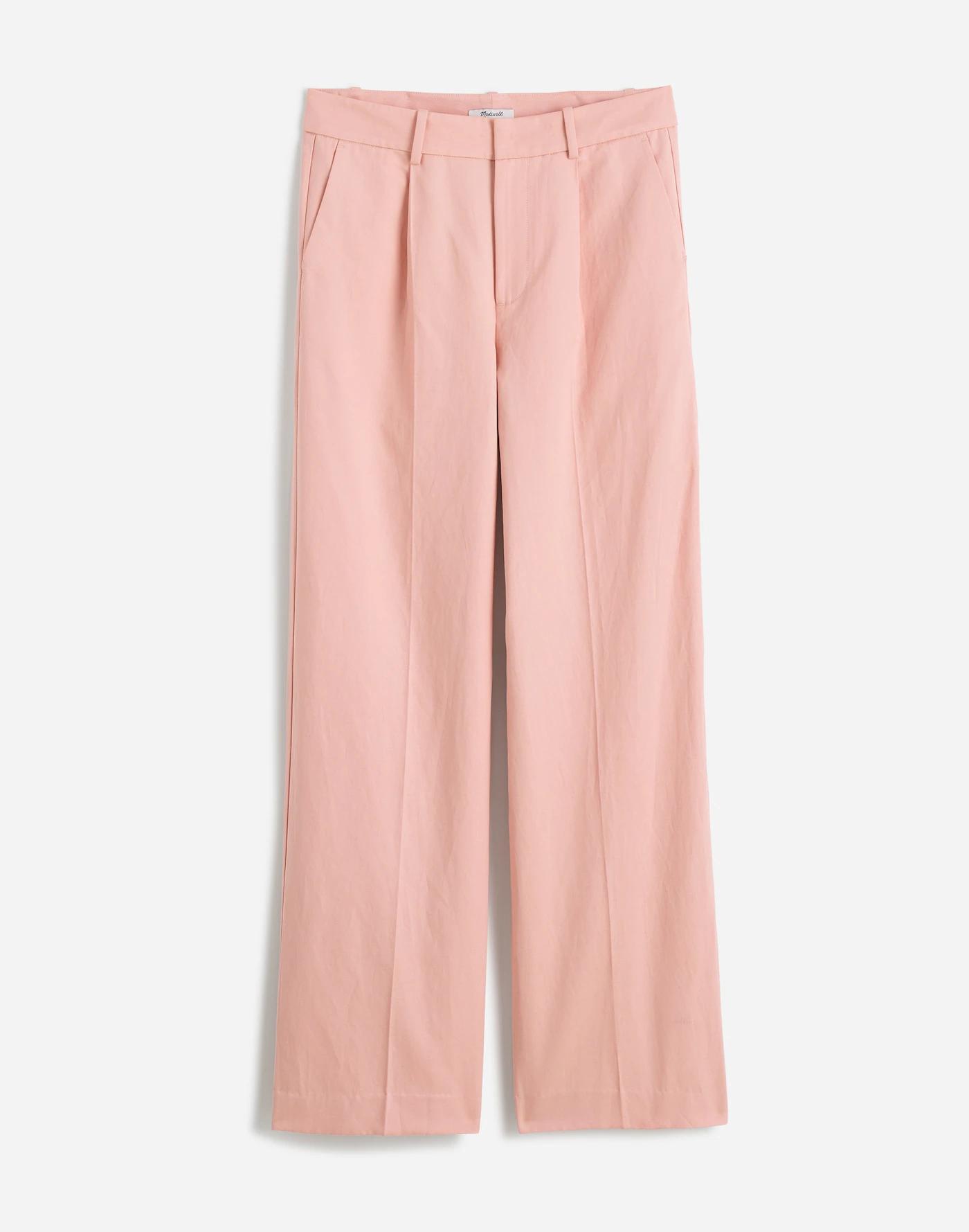 Tall Slouchy Straight Pants in Drapey Twill Product Image