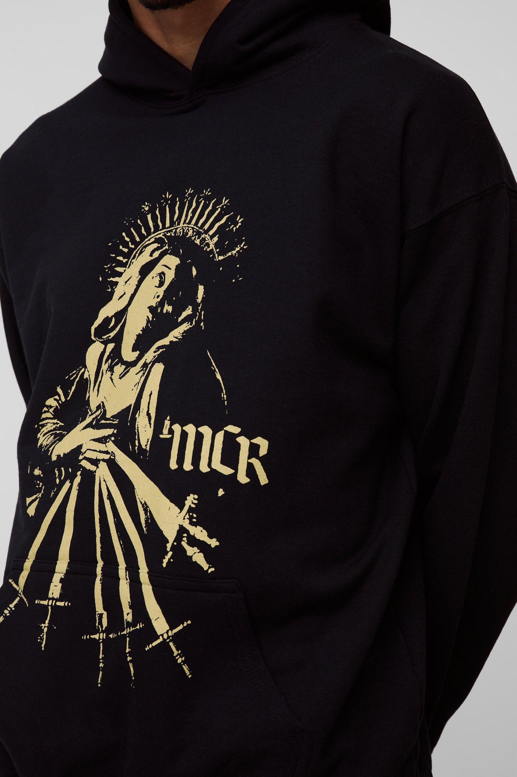Oversized My Chemical Romance License Print Hoodie | boohooMAN USA Product Image