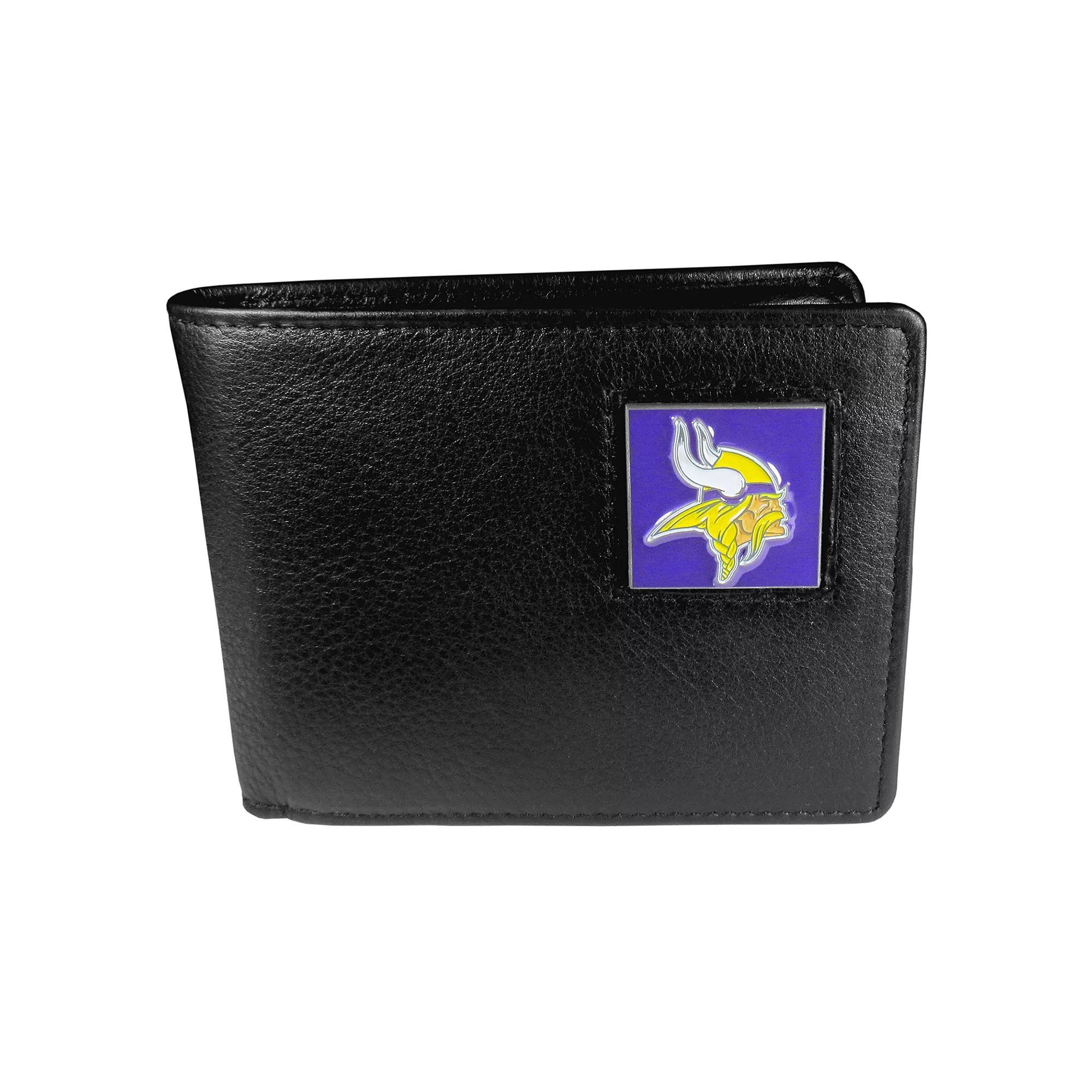 Men's Minnesota Vikings Bifold Wallet, Black Product Image