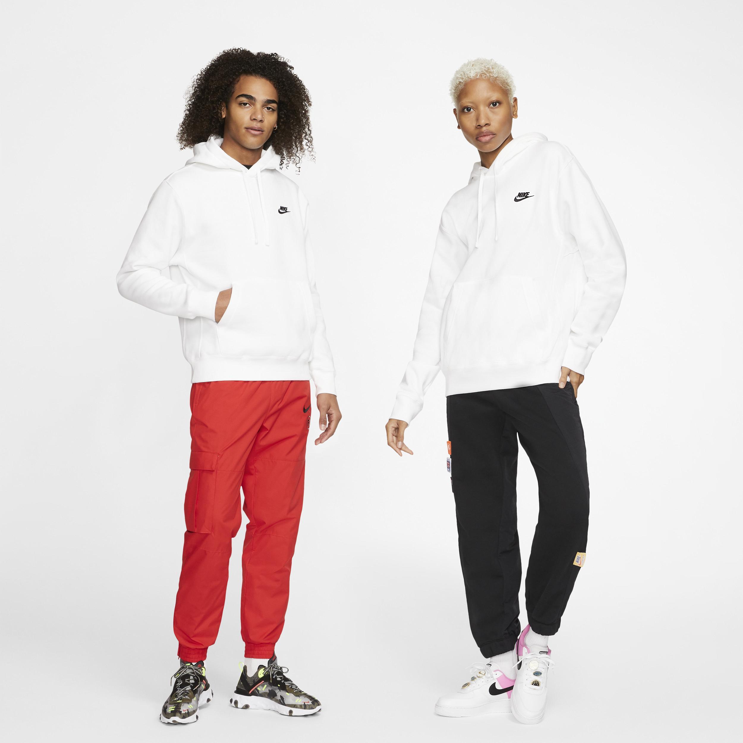 Big & Tall Nike Sportswear Club Fleece Pullover Hoodie, Men's, Size: XXL Tall, White Product Image