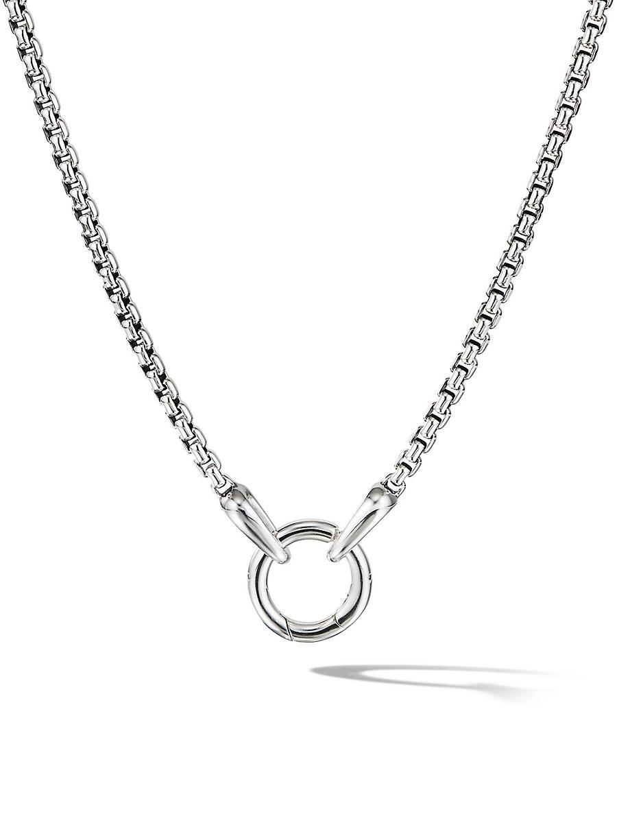 Mens Smooth Amulet Box Chain Necklace Product Image