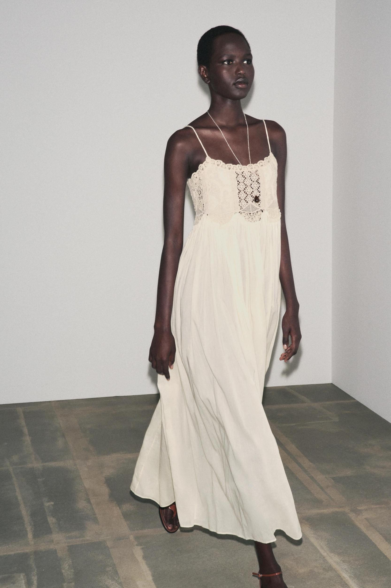 ZW COLLECTION CROCHET STRAP DRESS Product Image