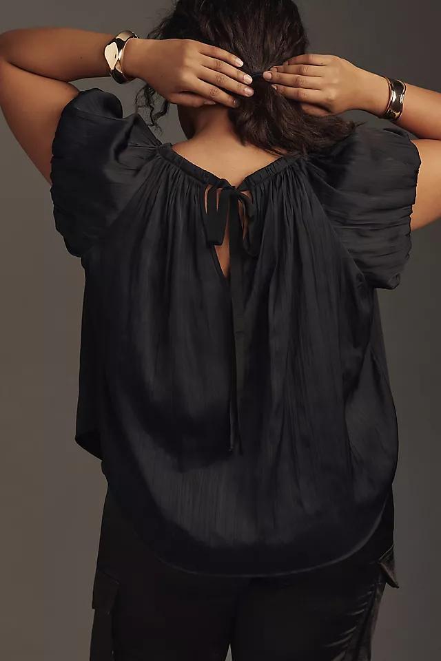 By Anthropologie Short-Sleeve Bubble Blouse Product Image