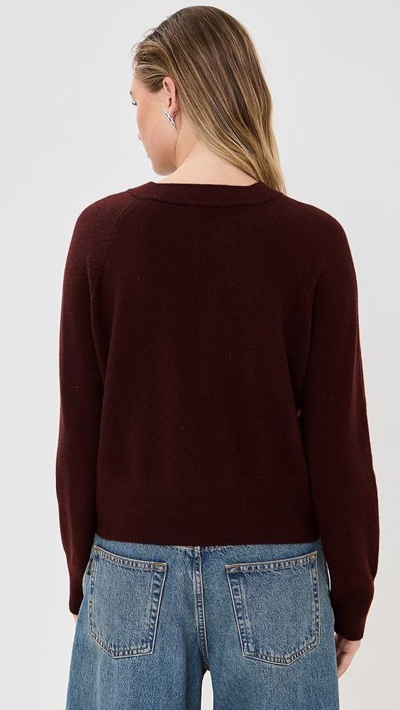 Vince Velvet Trim Cardigan | Shopbop Product Image