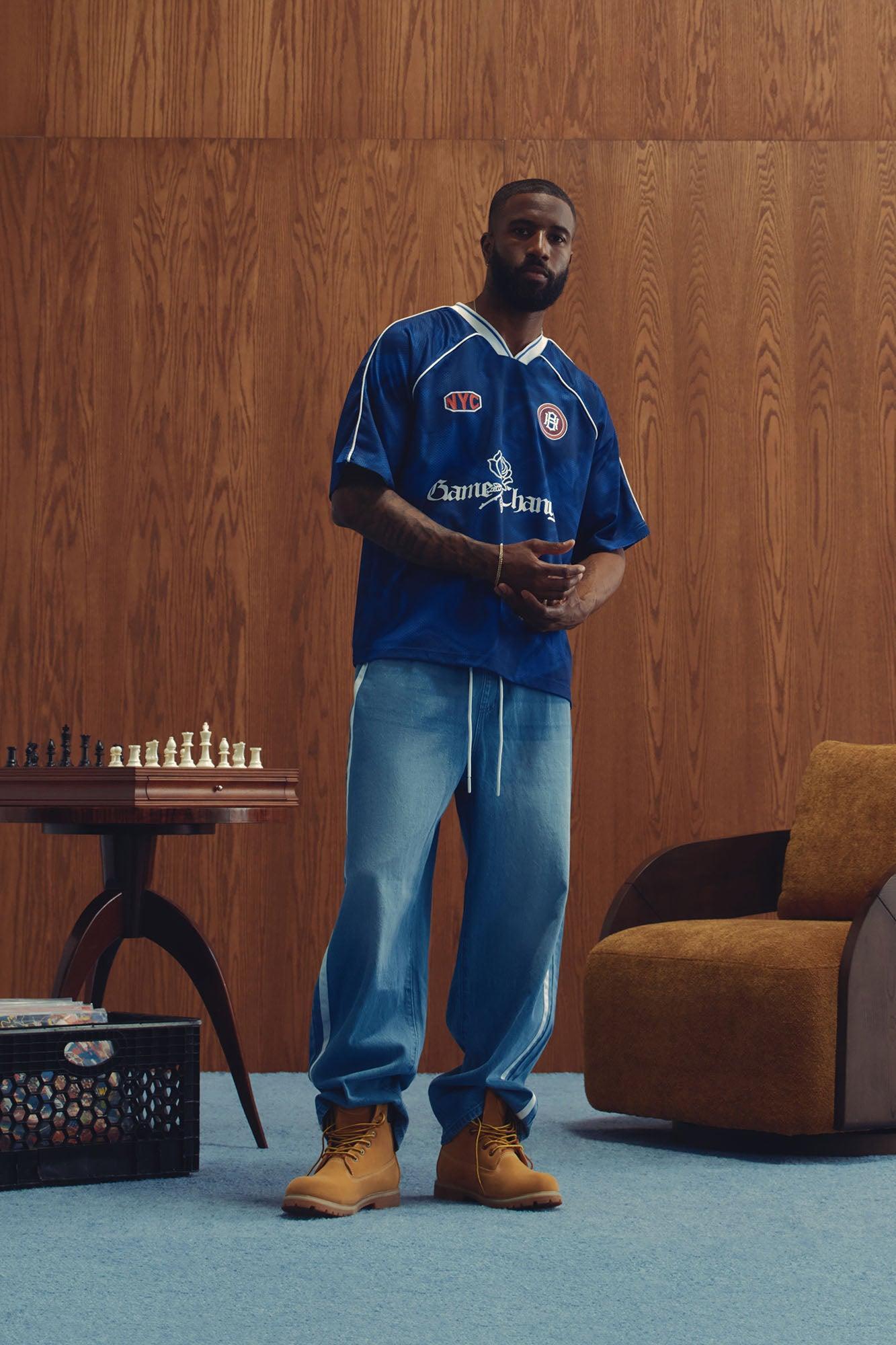 Running These Streets Baggy Jeans - Light Blue Wash Product Image