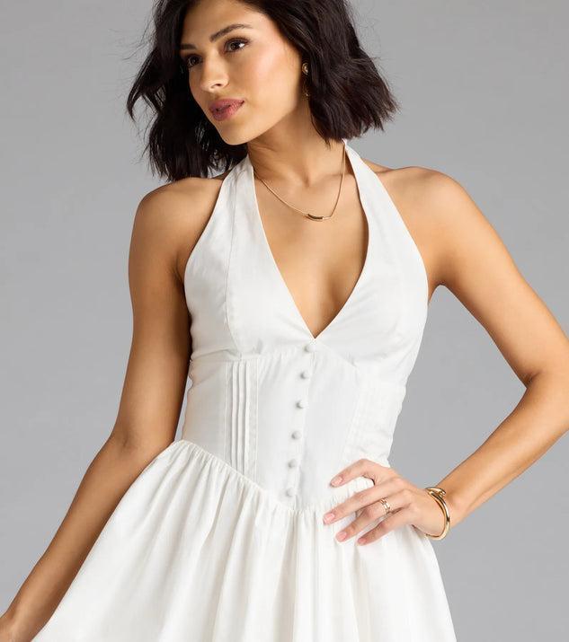 Sweet Silhouette Drop Waist Skater Dress Product Image