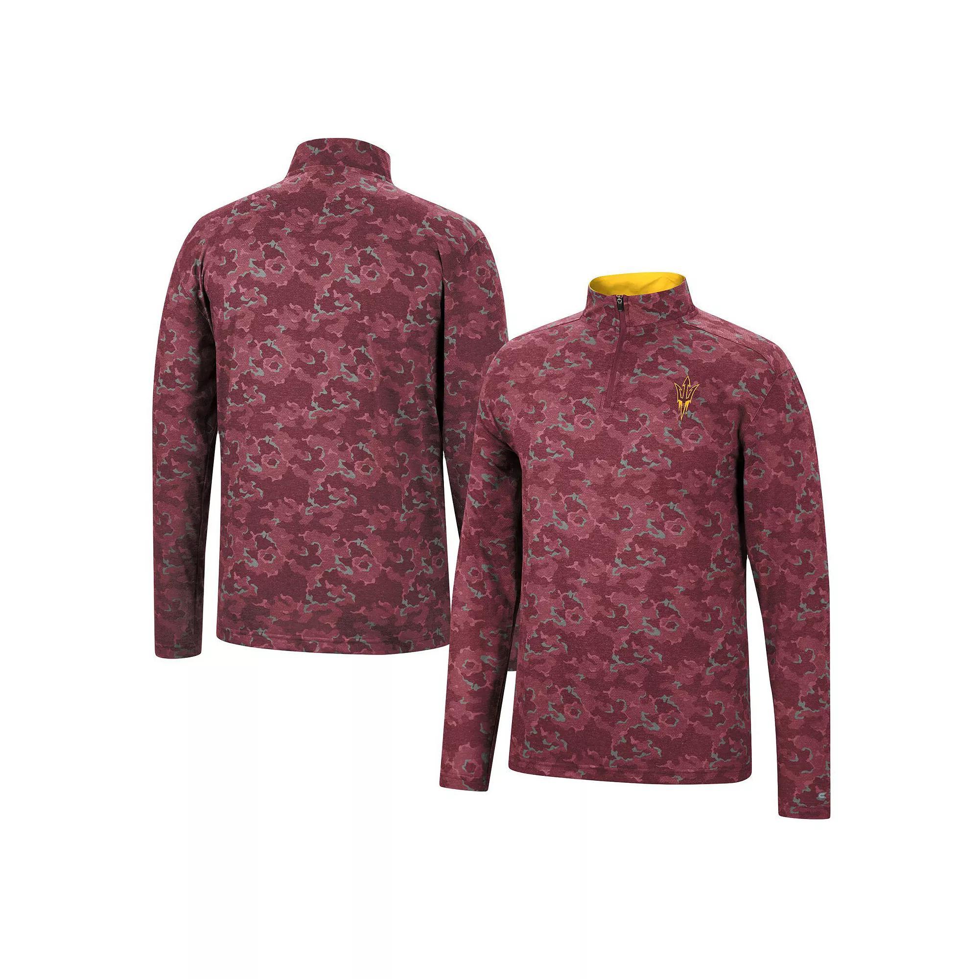 Men's Colosseum Maroon Texas A&M Aggies Tivo Quarter-Zip Jacket, Size: 2XL, Red Product Image
