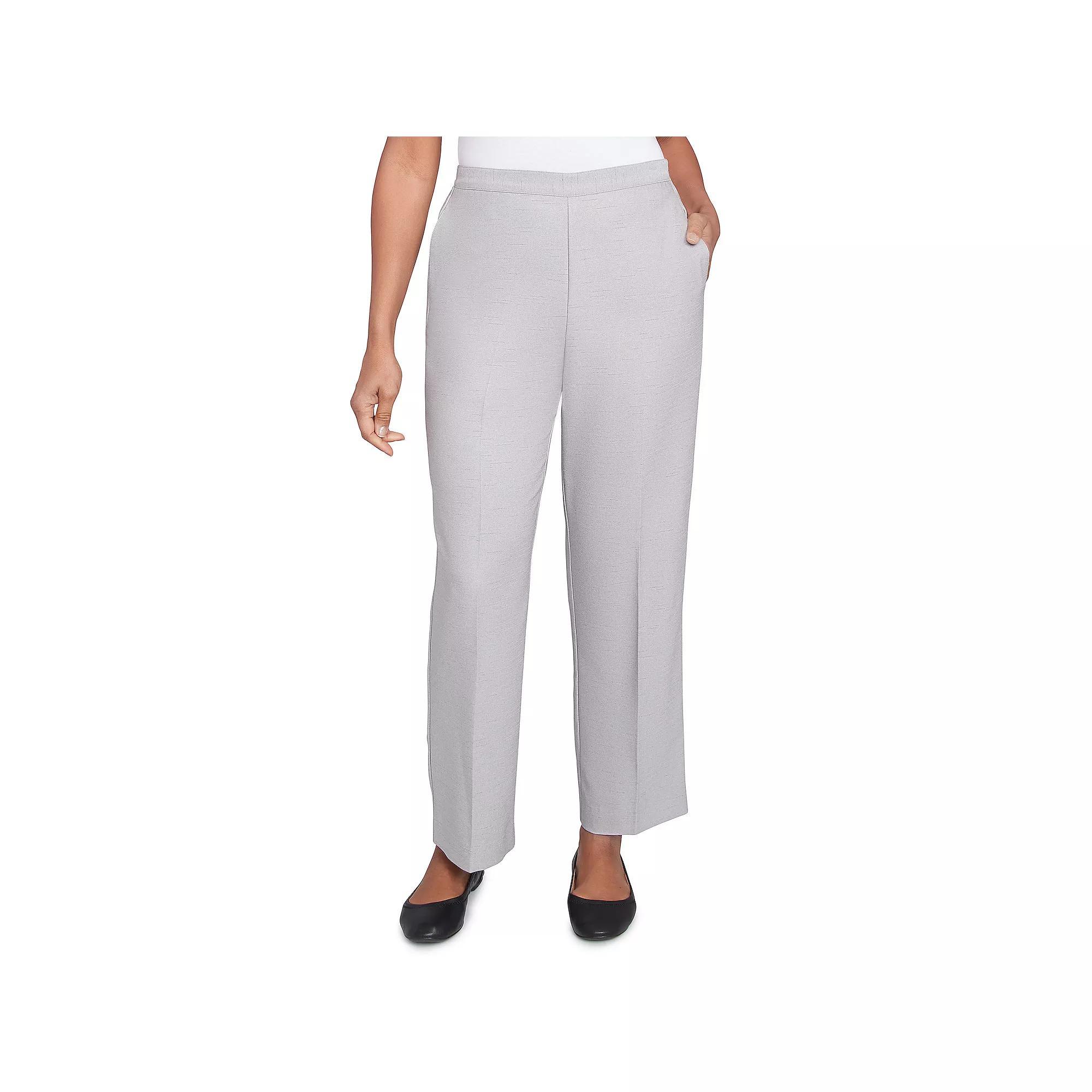 Women's Alfred Dunner Estate Pull-On Medium Length Pants, Size: 18, Oyster Product Image