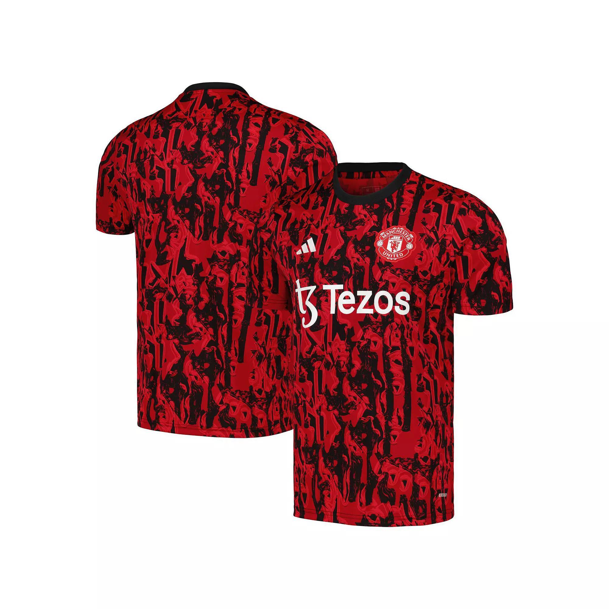 Men's adidas Red Manchester United 2023/24 Pre-Match Top, Size: XL, Man Red Product Image