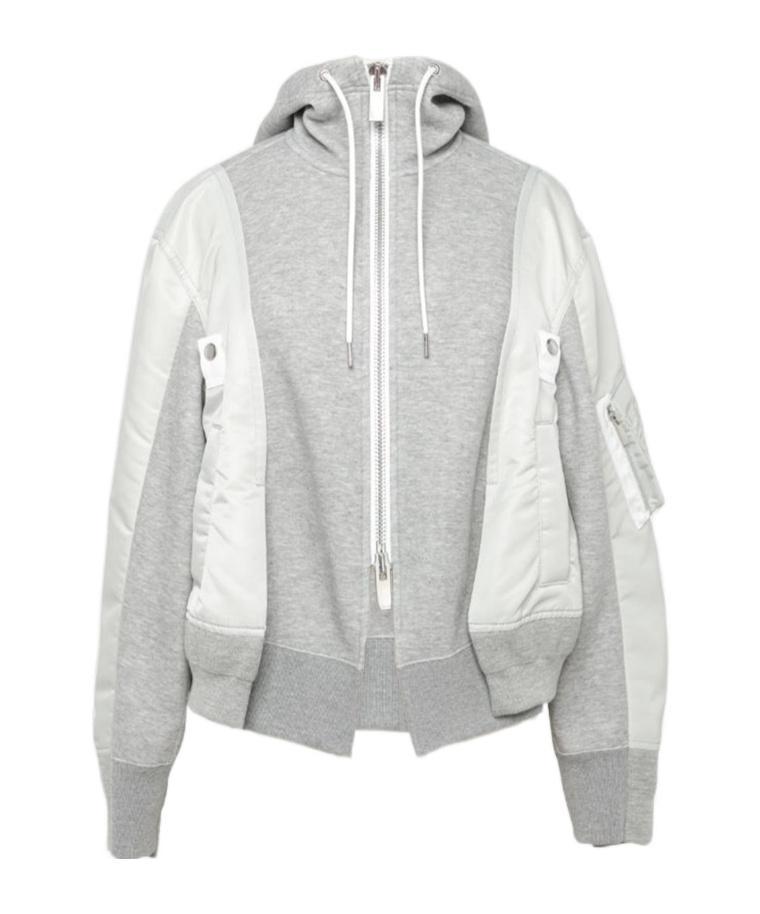 SACAI Layered-design Jacket In Gray Product Image