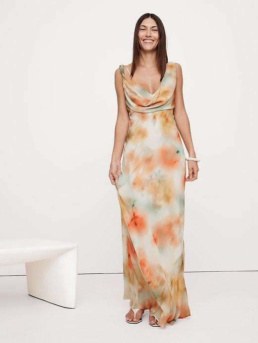 Twisted Shoulder Maxi Dress Product Image