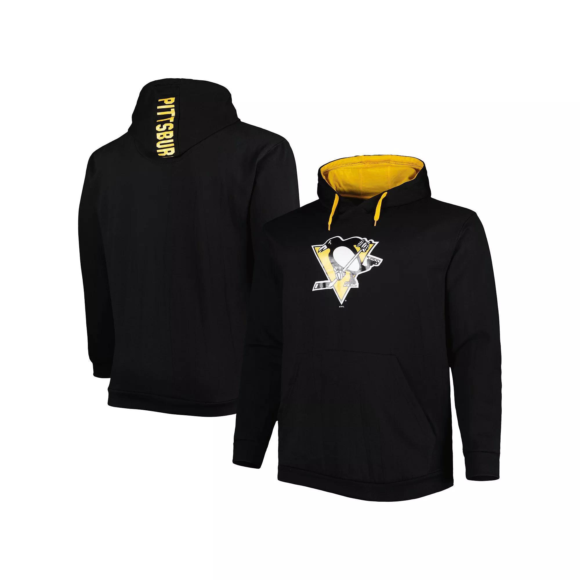 Mens Pittsburgh Penguins Logo Big & Tall Fleece Pullover Hoodie Product Image