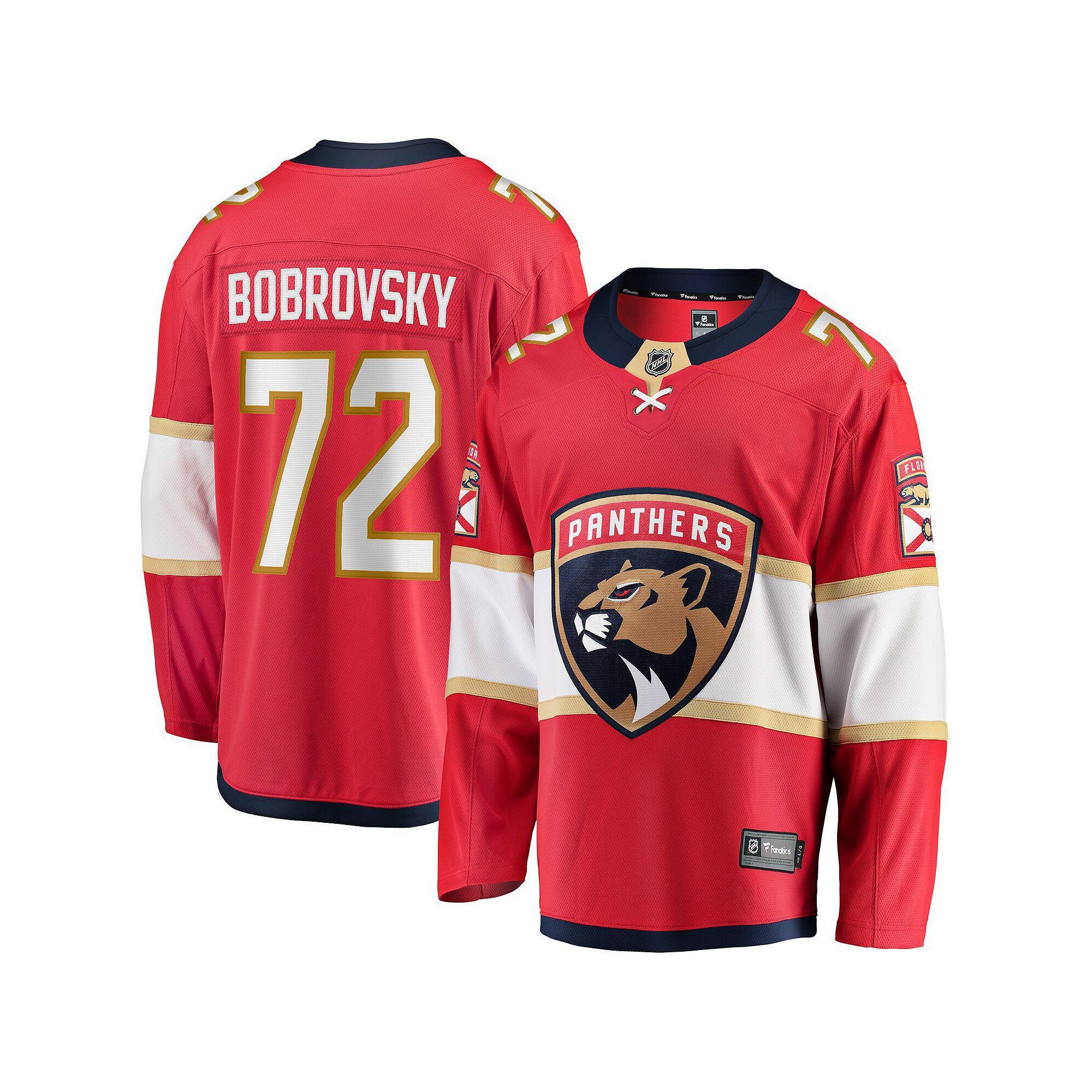 Men's Fanatics Branded Sergei Bobrovsky Red Florida Panthers Breakaway Player Jersey, Size: Medium, Pnt Red Product Image
