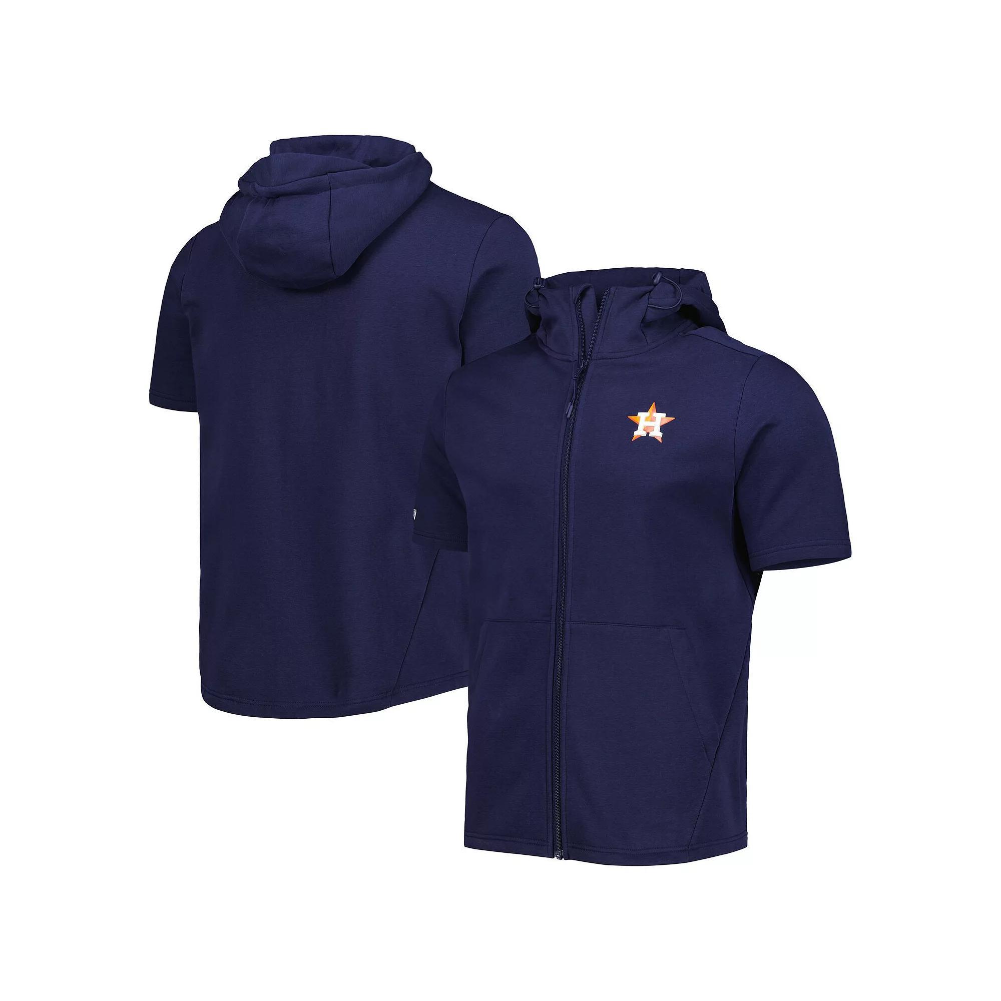 Men's Levelwear Navy Houston Astros Recruit Full-Zip Short Sleeve Hoodie, Size: 2XL, Blue Product Image