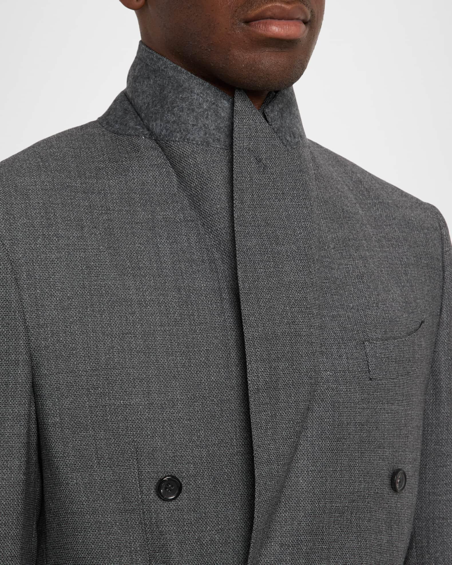 Men's Wool Birdseye Double-Breasted Suit Product Image