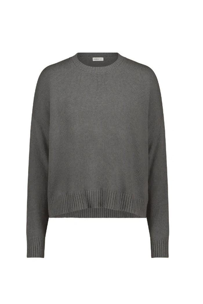 Cotton Cashmere Boxy Crew Sweater Product Image