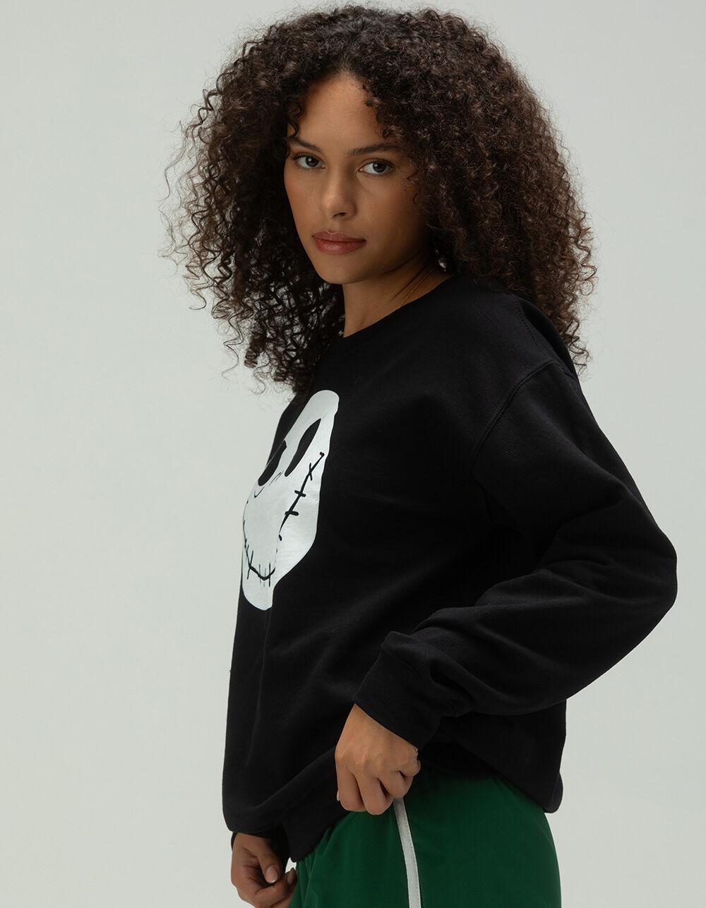 DISNEY Nightmare Before Christmas Womens Crewneck Sweatshirt - BLACK Product Image