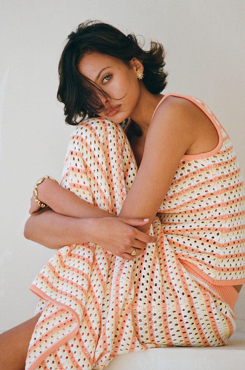 Erin Knit Top - Orange Product Image