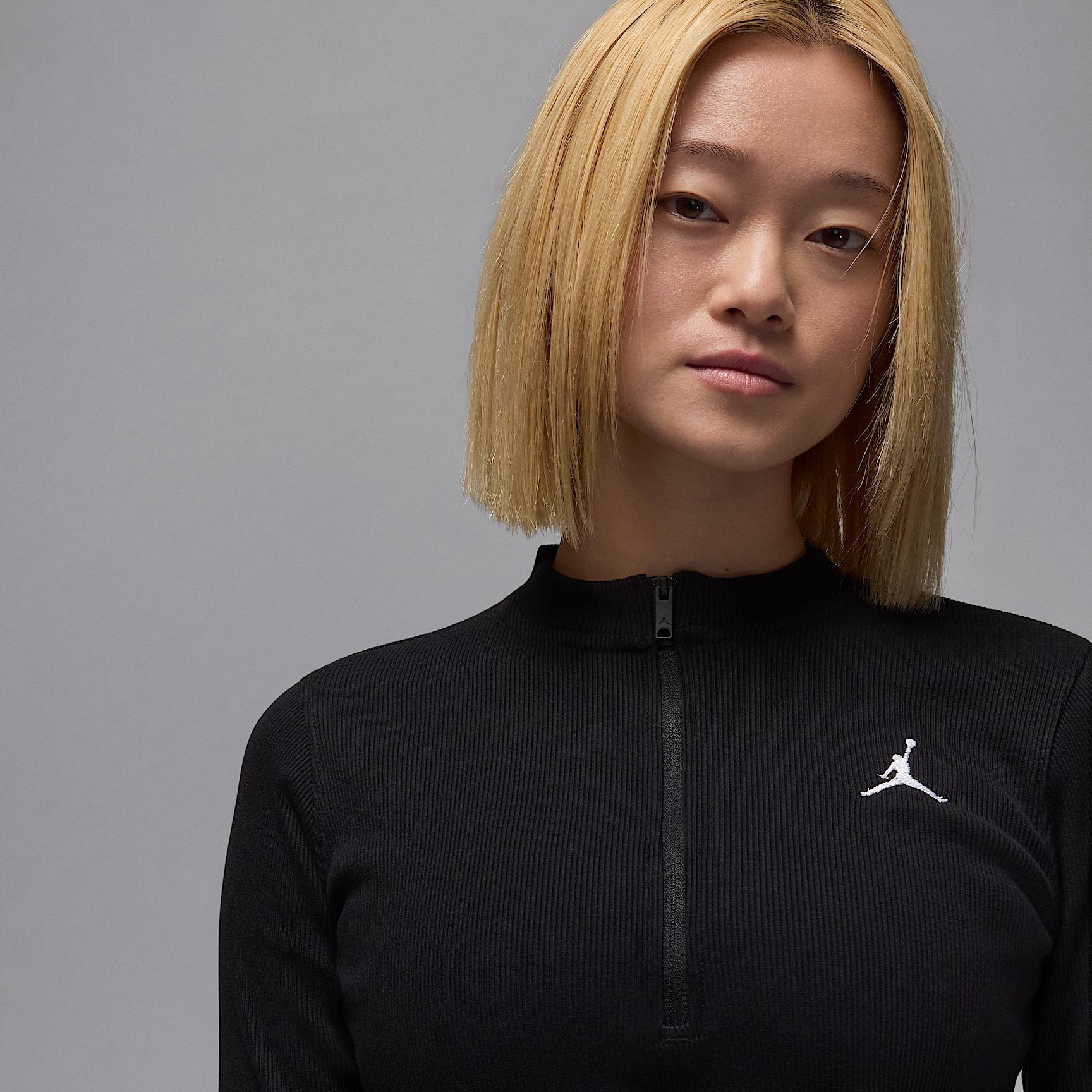 Jordan Women's 1/2-Zip Long-Sleeve Knit Dress Product Image