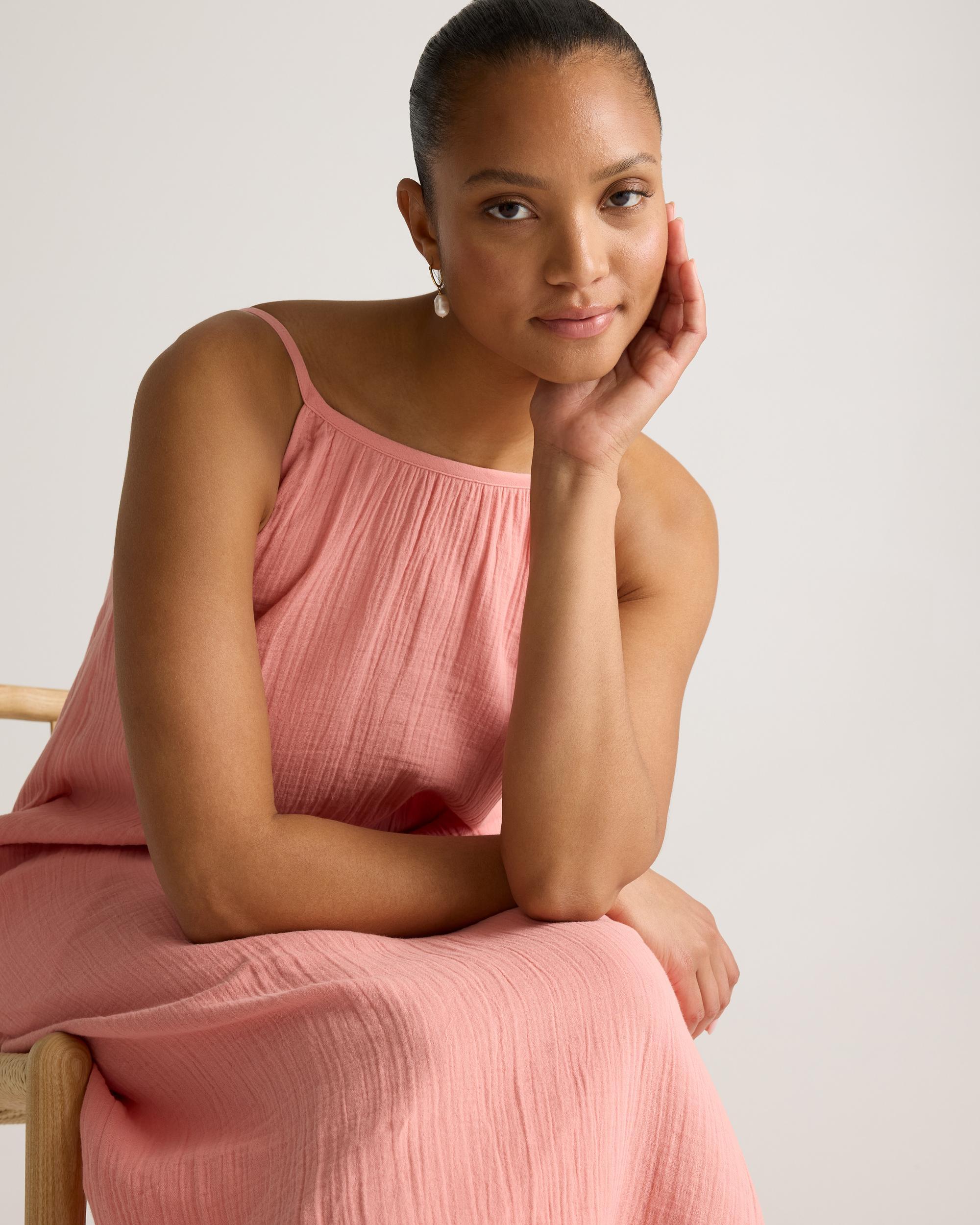 Quince | Women's Gauze Sleeveless Maxi Dress Size XL, Organic Cotton Product Image