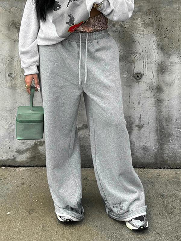 Waistband Stitching Sweatpants Product Image