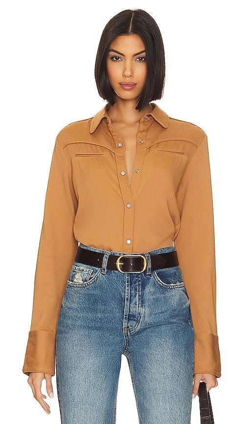 Womens Cleo Piped-Trim Workshirt Product Image