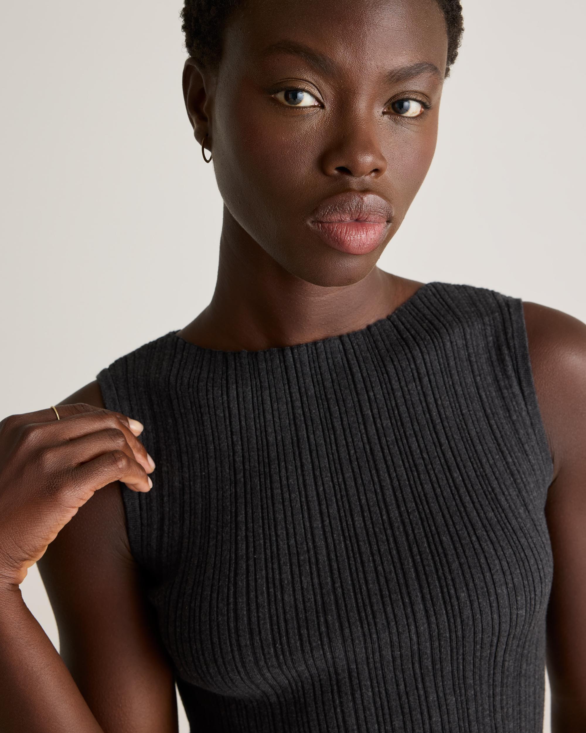 Quince | Women's Cotton Cashmere Ribbed Tank Top Size XS Product Image