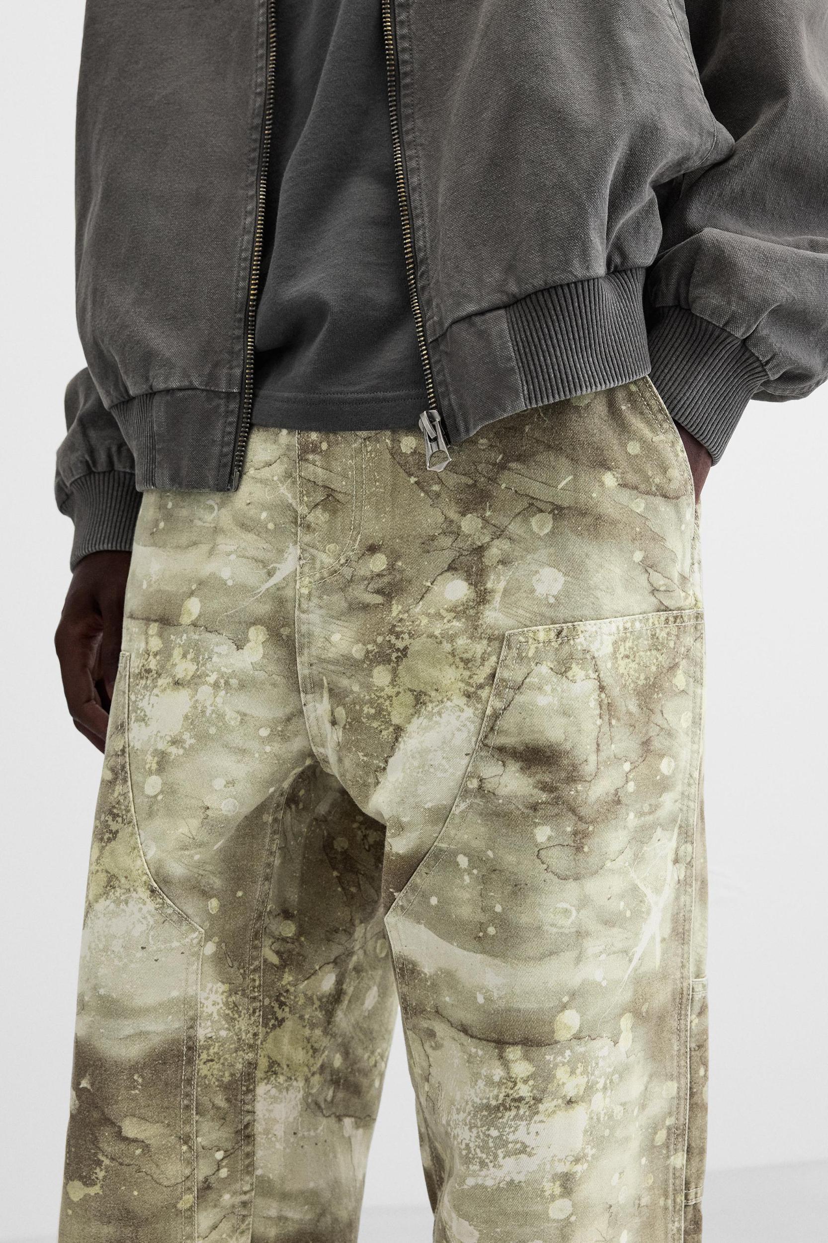 ABSTRACT PRINT CARPENTER PANTS Product Image