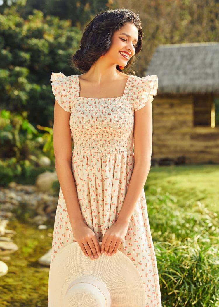 Flair and Square Babydoll Dress Product Image