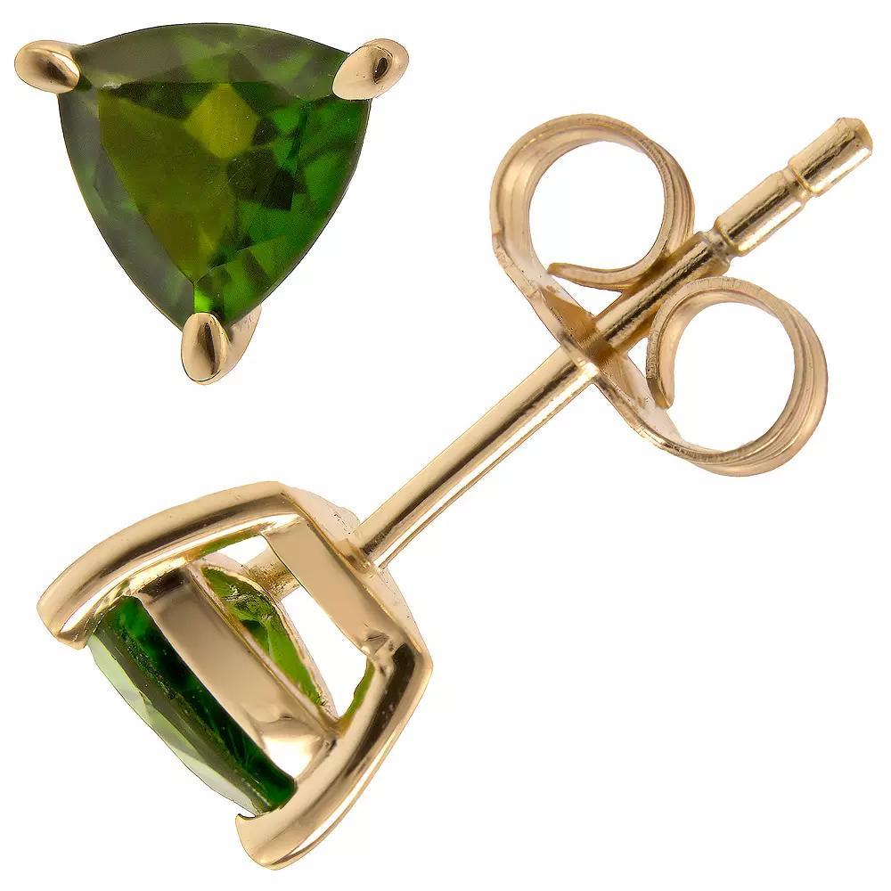 Gemistry 14k Gold Over Silver Kyanite Stud Earrings, Women's, Gold Tone Product Image