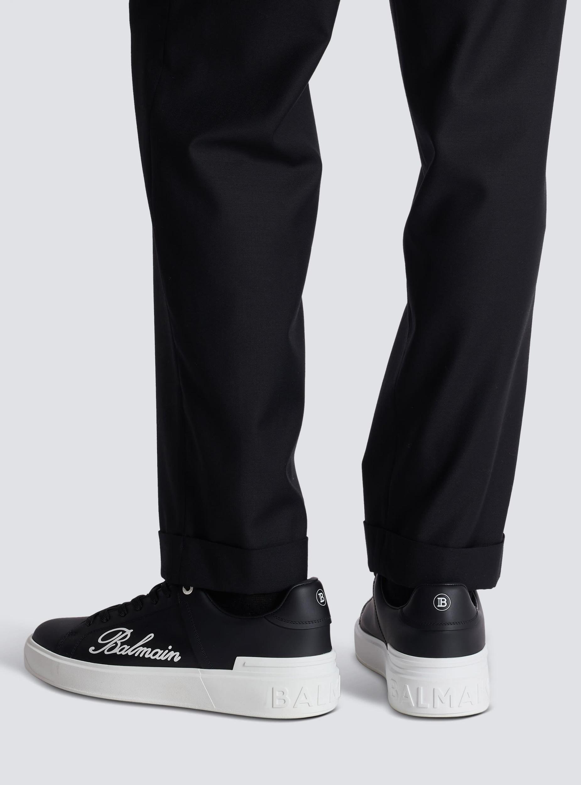 B-Court Balmain Signature calfskin sneakers Product Image