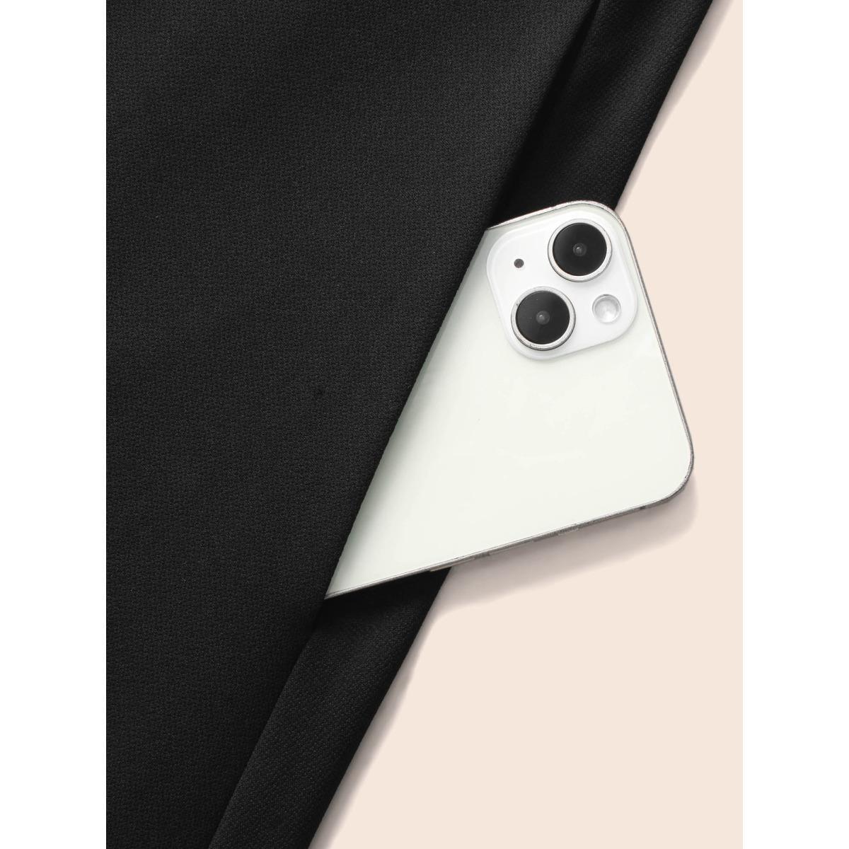 Plus Size Square Neck Shirred Rhinestone Midi Dress Black Women Cocktail Rhinestone detailing Party Curvy Bloomchic 10/M Product Image