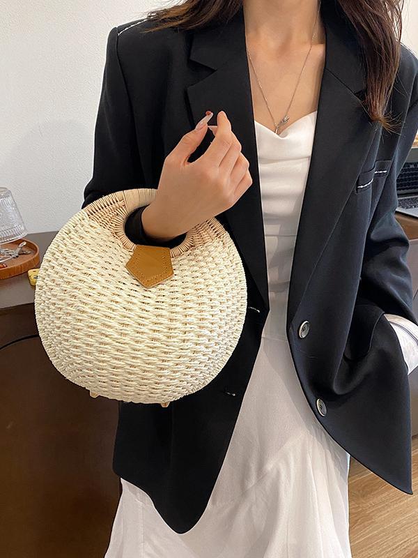 Geometric Woven Handbags Product Image