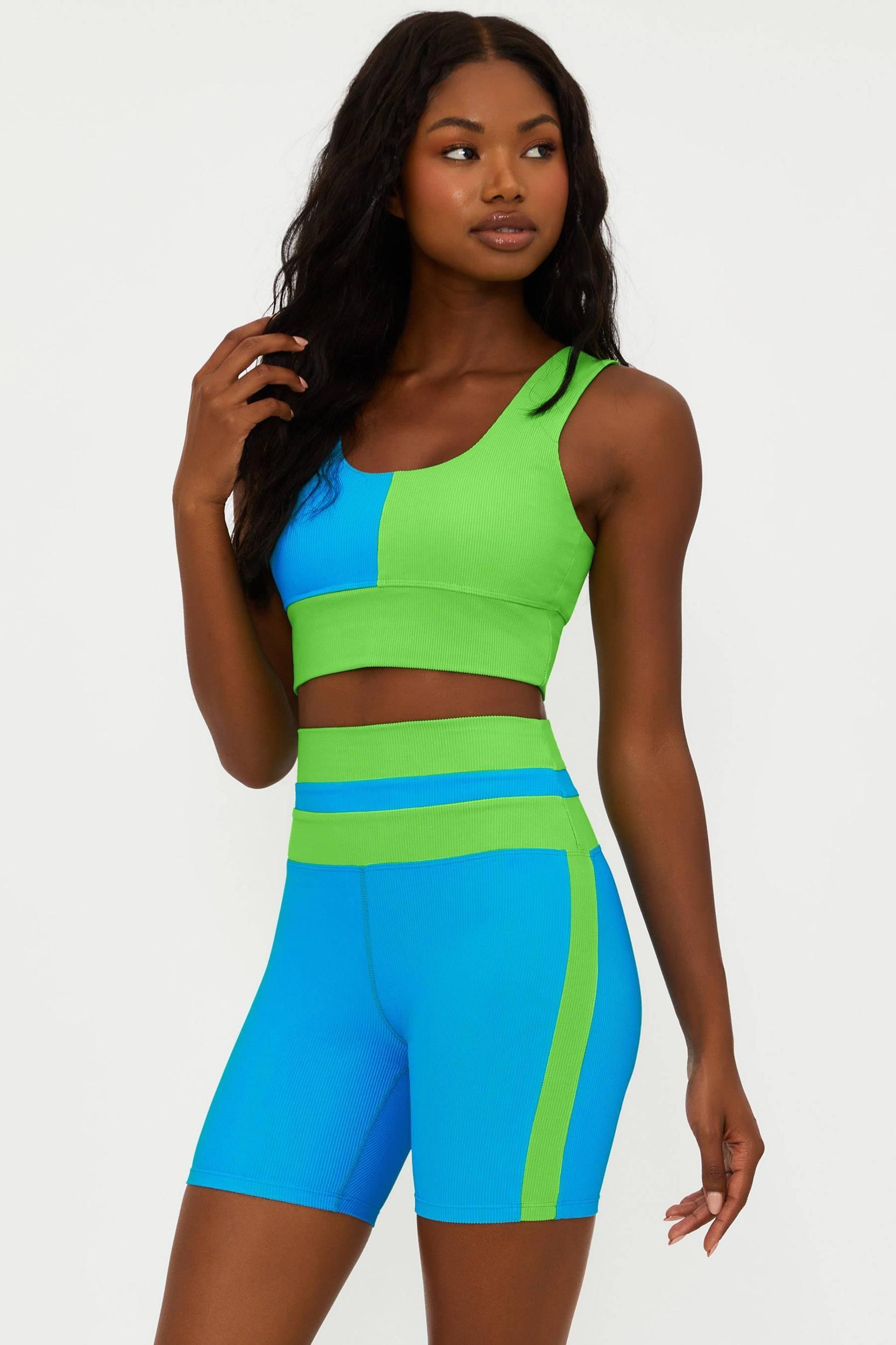 Carina Top Palm Green Colorblock Product Image