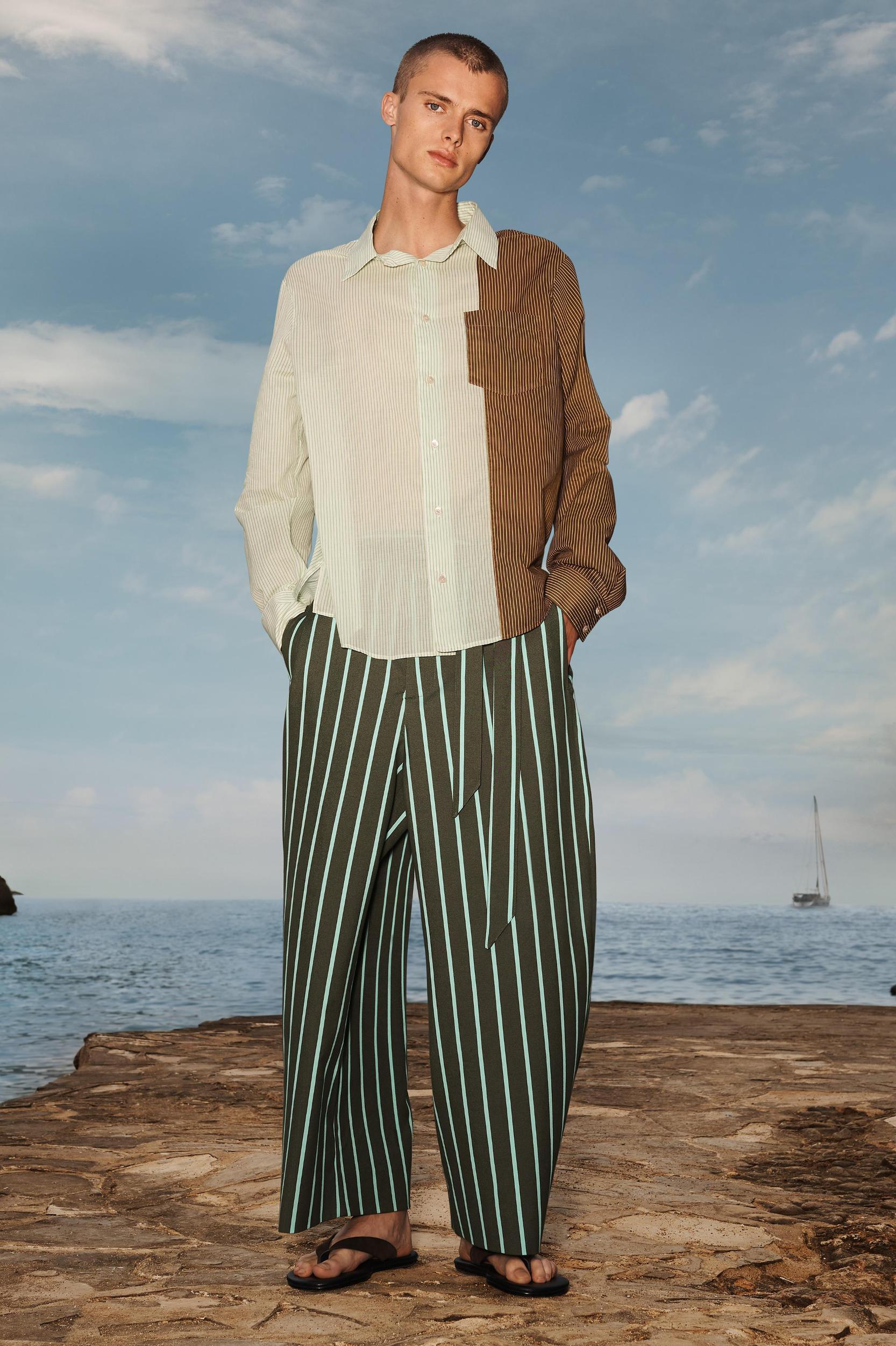LIMITED EDITION STRIPED COLOR BLOCK SHIRT Product Image