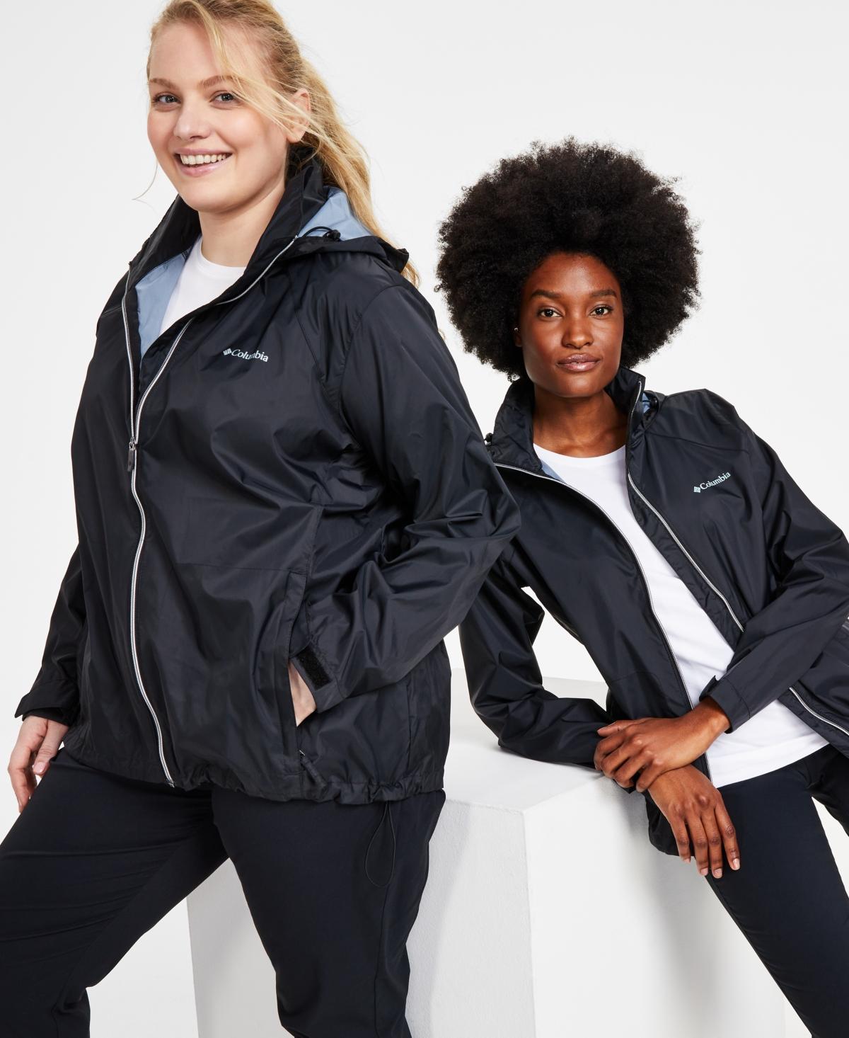 Women's Columbia Switchback III Hooded Packable Jacket, Size: XL, Black Product Image