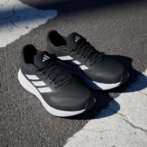 adidas Runfalcon 5 Wide Running Shoes Core Black 9 Mens Product Image