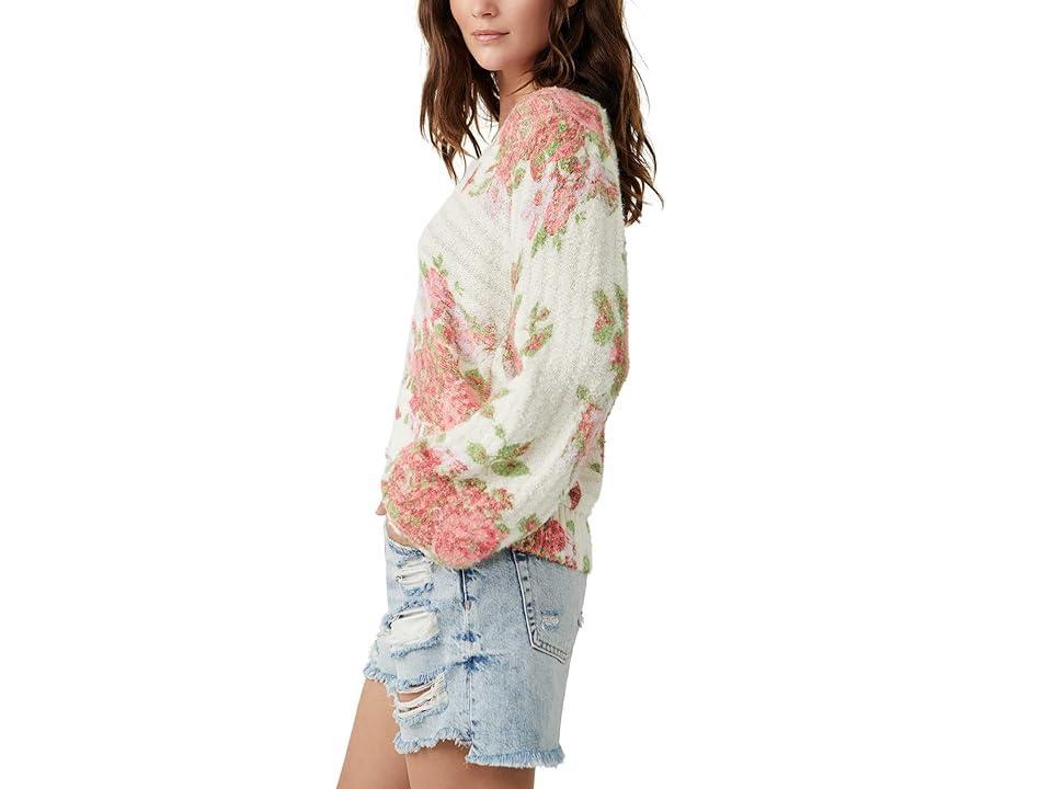 Free People Bed of Roses Sweater (Candy Combo) Women's Clothing Product Image