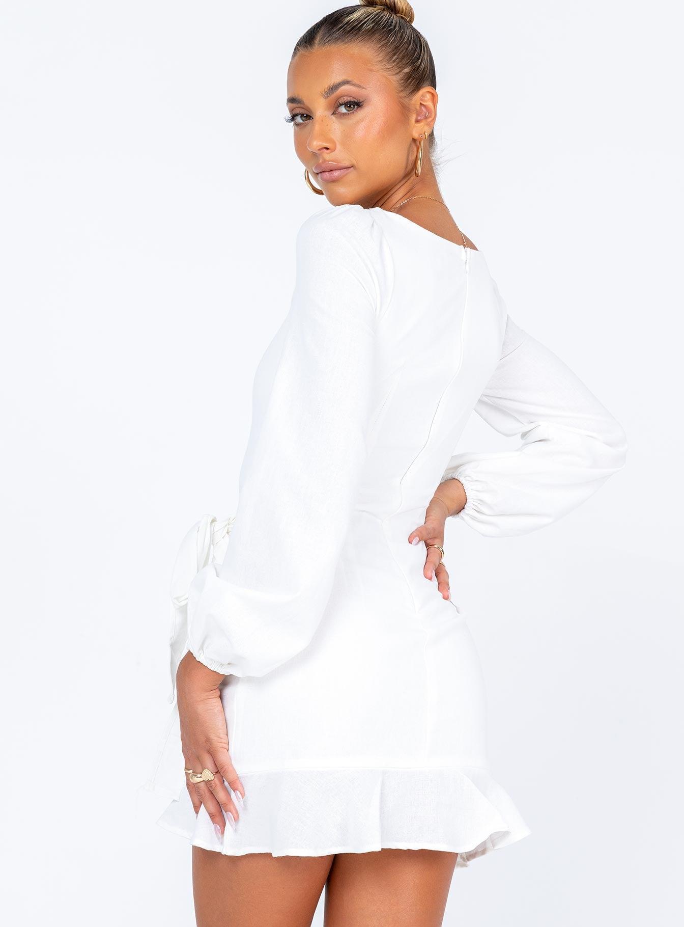 The Villa Mini Dress White Product Image