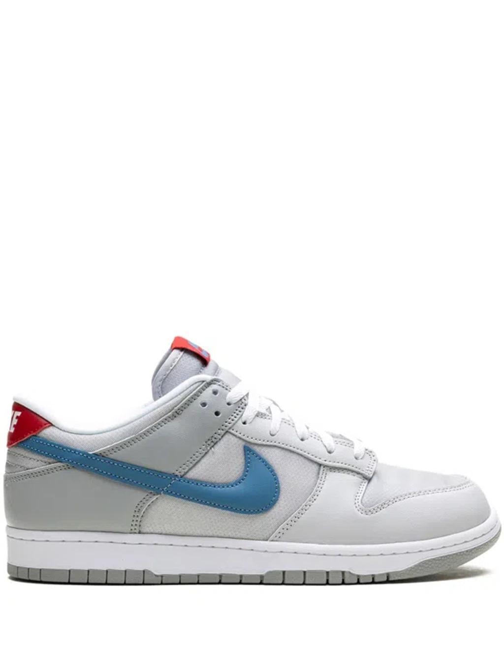 Dunk Low Sneakers in grey leather and fabric Product Image