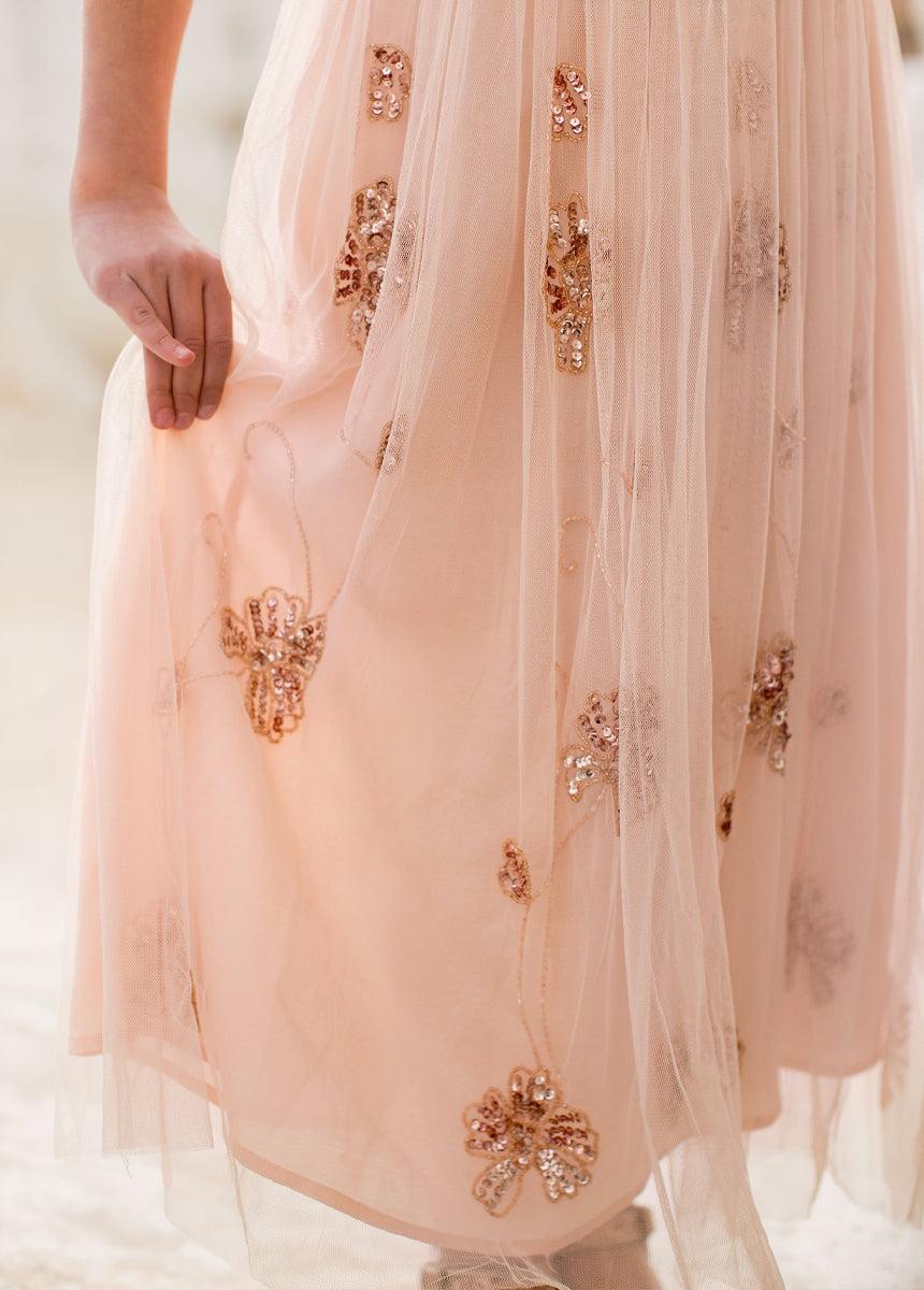 Kristine Dress in Blush Girls Product Image
