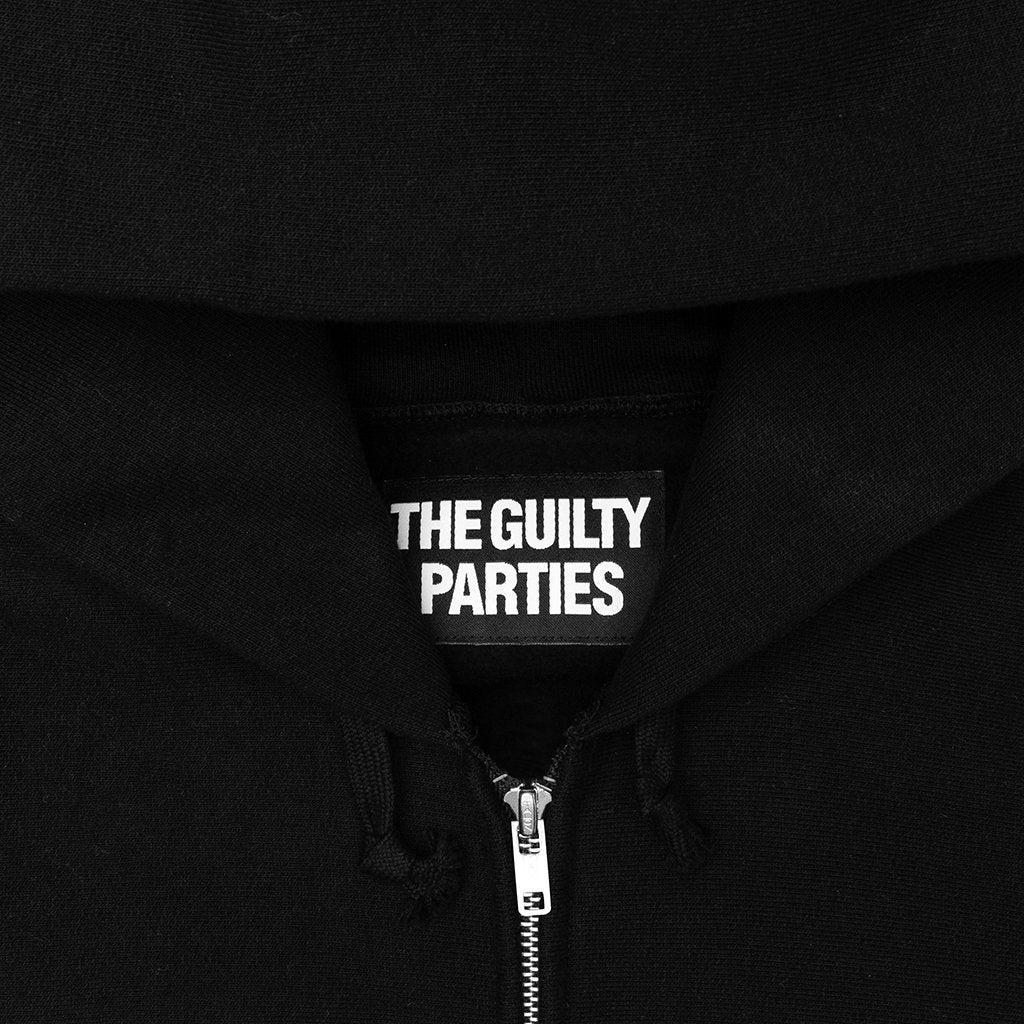 Heavyweight Full Zip Hooded Sweat Shirt 'Type 2' - Black Male Product Image