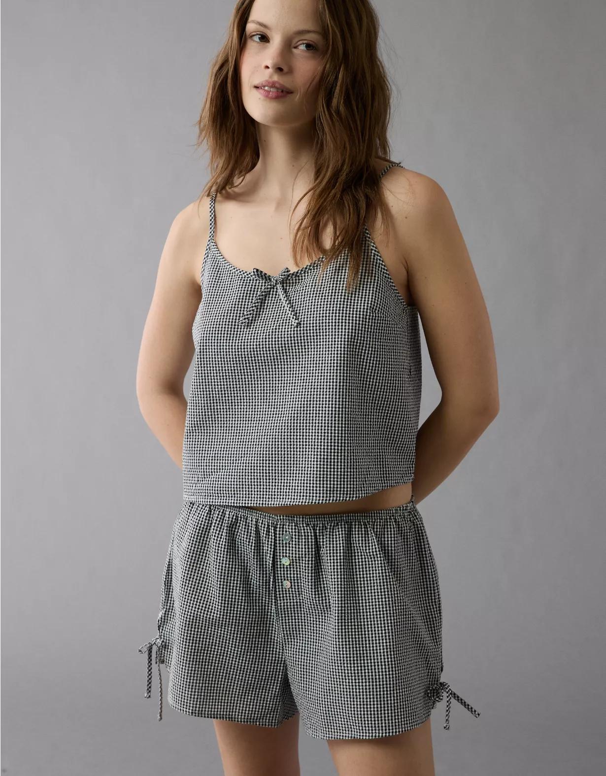 AE Flirty Woven Tank PJ Set Product Image
