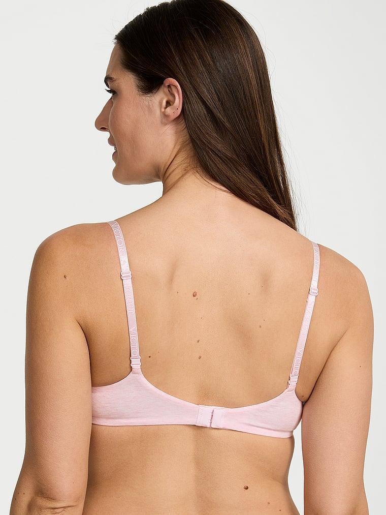 Cotton Logo Hardware Lightly Lined Wireless Bra Product Image