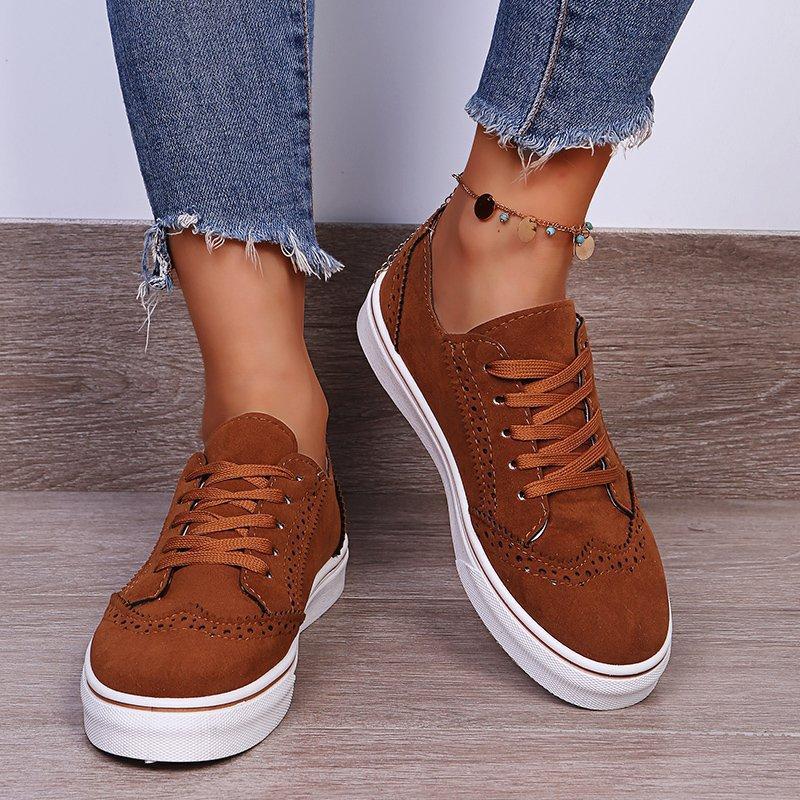 Suede Lace-Up Sneakers Product Image