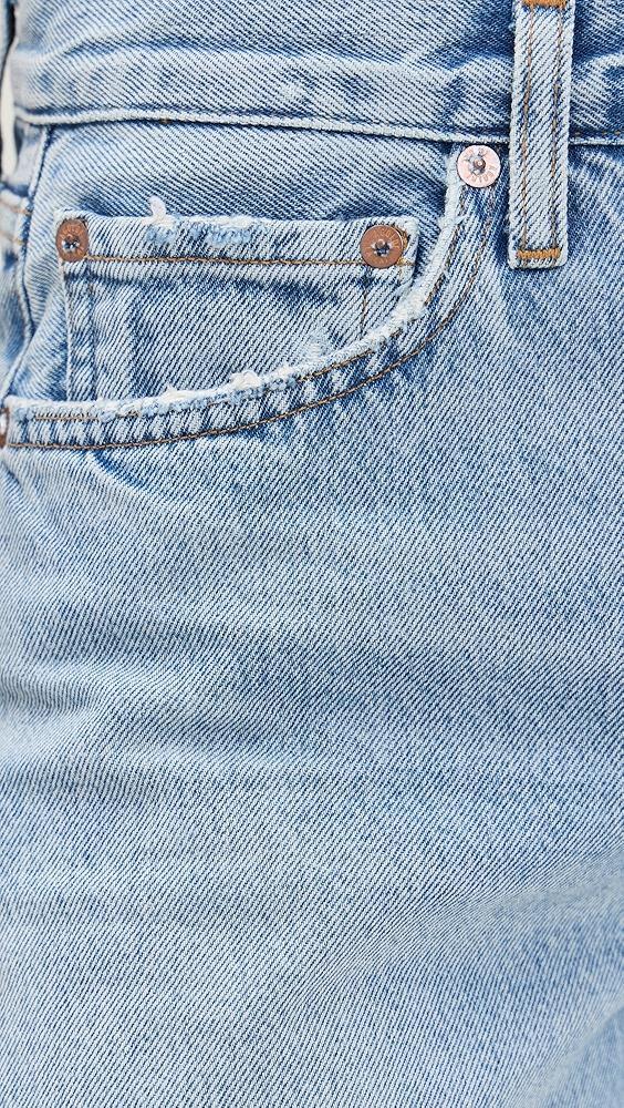 AGOLDE Parker Long Loose Fit Vintage Shorts | Shopbop Product Image