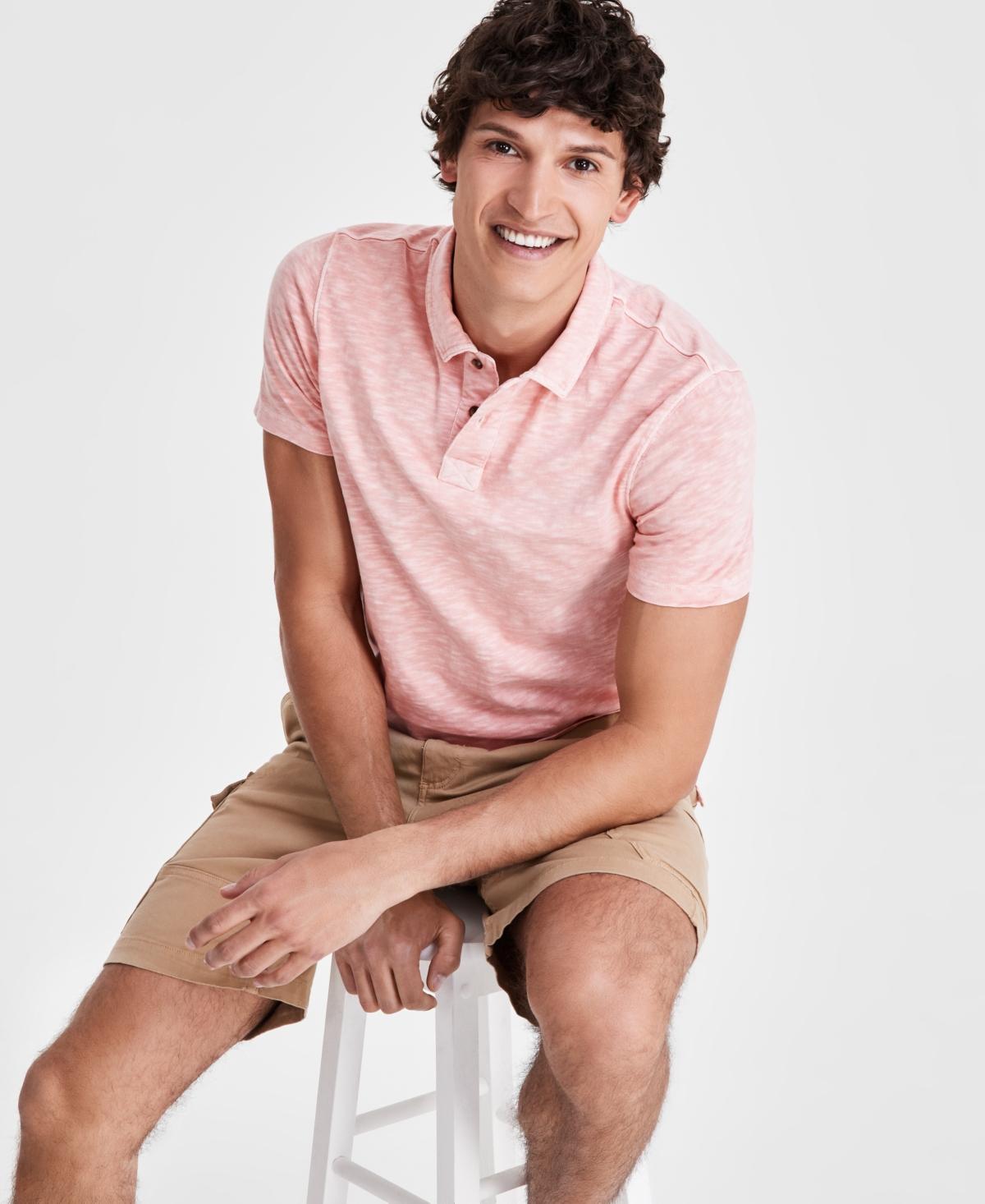 Sun + Stone Mens Regular-Fit Textured Polo Shirt, Created for Macys Product Image