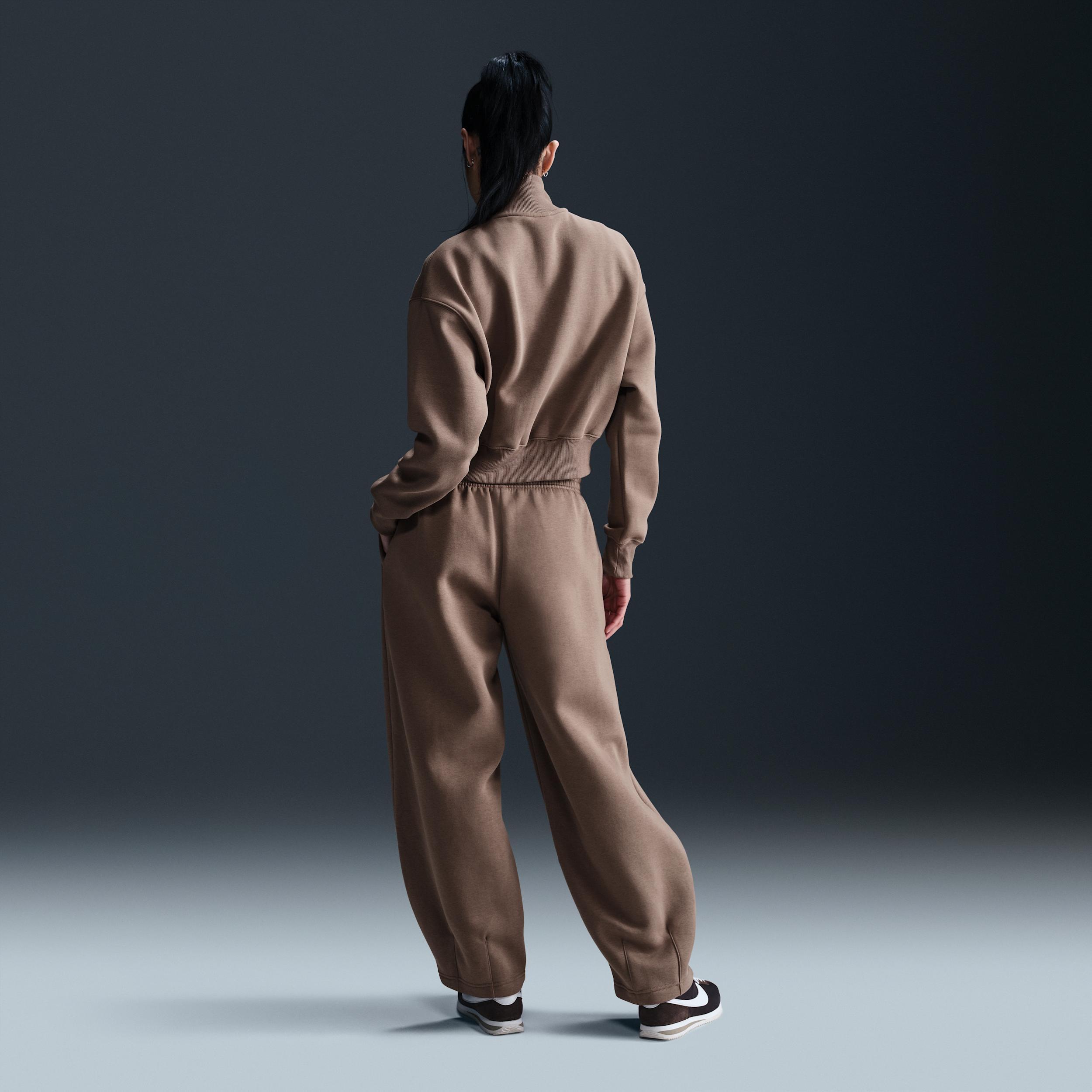 Women's Nike Sportswear Phoenix Fleece 1/4-Zip Cropped Sweatshirt Product Image
